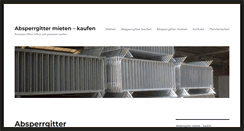 Desktop Screenshot of absperrgitter.org