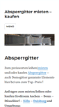 Mobile Screenshot of absperrgitter.org