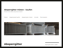 Tablet Screenshot of absperrgitter.org
